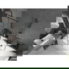 Mexen Cube 170 x 80 cm téglalap alakú kád burkolattal és 1 szárnyas kádparavánnal 70 cm, Fekete minta - 550517080X9507007077