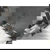 Mexen Cube cadă dreptunghiulară de 170 x 80 cm cu panouri si paravan cu 1 aripă 80 cm, transparent, crom - 550517080X9508000001