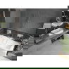 Mexen Cube cadă dreptunghiulară de 170 x 80 cm cu panouri si paravan cu 1 aripă 80 cm, transparent, crom - 550517080X9508000001