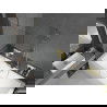 Mexen Cube cadă dreptunghiulară de 170 x 80 cm cu panouri si paravan cu 1 aripă 80 cm, transparent, auriu - 550517080X9508000050