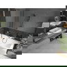 Mexen Cube cadă dreptunghiulară de 170 x 80 cm cu panouri si paravan cu 1 aripă 80 cm, Model negru - 550517080X9508007070