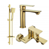 Mexen Royo DQ45 kád készlet, Arany - 72203DQ45-50
