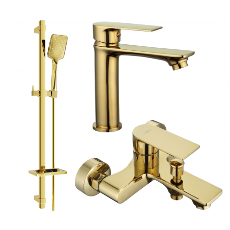 Mexen Royo Set de baie DQ62, auriu - 72203DQ62-50
