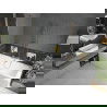 Cadă dreptunghiulară Mexen Cube 180 x 80 cm cu placare și paravan cu 1 ușă de 60 cm, transparent, auriu - 550518080X9506000050