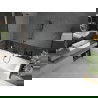 Mexen Cube cadă dreptunghiulară 180 x 80 cm cu carcasă și paravan cu 1 aripă 60 cm, transparent, negru - 550518080X9506000070