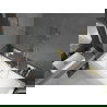 Mexen Cube cadă dreptunghiulară 180 x 80 cm cu panou și paravan cu un singur canat de 70 cm, transparent, auriu - 550518080X950?