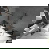Mexen Cube cadă dreptunghiulară 180 x 80 cm cu carcasă și paravan cu 1 canat 70 cm, model negru - 550518080X9507007070