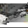 Mexen Cube cadă dreptunghiulară de 180 x 80 cm cu panouri si paravan cu 1 aripă 70 cm, Model negru - 550518080X9507007077