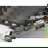 Mexen Cube cadă dreptunghiulară de 180 x 80 cm cu panouri si paravan cu 1 aripă 80 cm, transparent, auriu - 550518080X9508000050