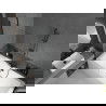 Mexen Cube cadă dreptunghiulară 180 x 80 cm cu panou și paravan cu 1 canat 80 cm, transparent, negru - 550518080X9508000070
