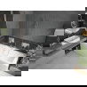 Mexen Cube cadă dreptunghiulară de 180 x 80 cm cu panouri si paravan cu 1 aripă 90 cm, transparent, crom - 550518080X9509000001