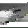 Mexen Cube cadă dreptunghiulară de 180 x 80 cm cu panouri si paravan cu 1 aripă 90 cm, transparent, crom - 550518080X9509000001