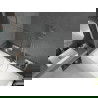 Cadă dreptunghiulară Mexen Cube 180 x 80 cm cu panou și paravan cu 1 canat 100 cm, transparent, crom - 550518080X9510000001