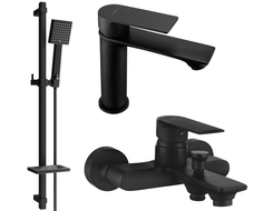 Mexen Royo Set cadă DQ45, negru - 72203DQ45-70