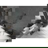 Mexen Cube cadă dreptunghiulară de 170 x 80 cm cu panouri si paravan cu 2 aripi 80 cm, Model negru - 550517080X9208027077