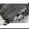 Mexen Cube cadă dreptunghiulară de 170 x 80 cm cu panouri si paravan cu 2 aripi 80 cm, Model negru - 550517080X9208027077