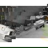 Mexen Cube cadă dreptunghiulară de 170 x 80 cm cu panouri si paravan cu 2 aripi 80 cm, Model negru - 550517080X9208027077
