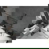 Mexen Cube 170 x 80 cm téglalap alakú kád burkolattal és 2 szárnyas kádparavánnal 120 cm, Fekete minta - 550517080X9212027070