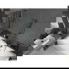Mexen Cube cadă dreptunghiulară de 170 x 80 cm cu panouri si paravan cu 2 aripi 120 cm, Model negru - 550517080X9212027077