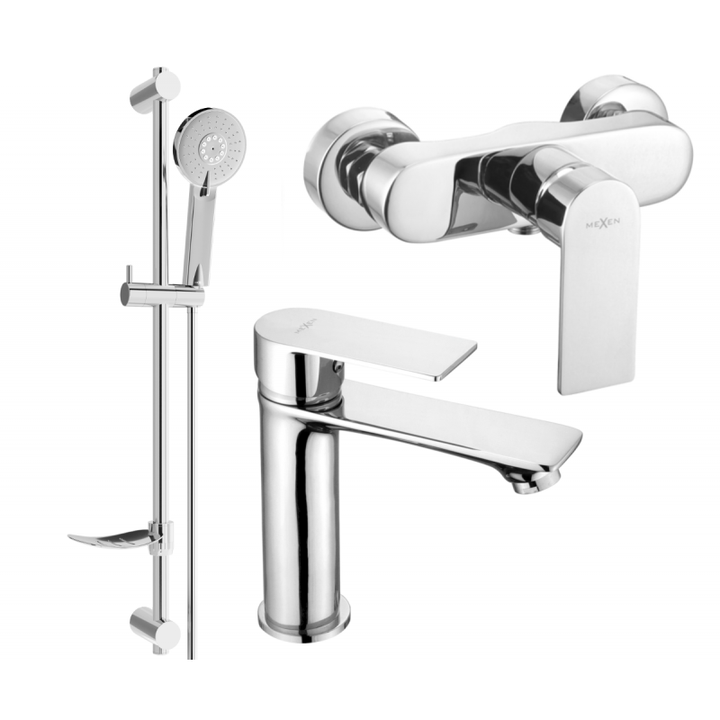 Mexen Royo DF40 zuhanykészlet, króm - 72204DF40-00