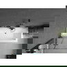 Cadă dreptunghiulară Mexen Cube 180 x 80 cm cu carcasă și paravan cu 2 uși 80 cm, transparent, negru - 550518080X9208027000