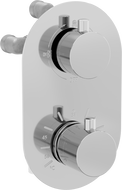 Bateria termostatică pentru cadă-duș Mexen Kai, cu 3 ieșiri, crom - 77602-00