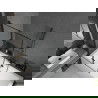 Mexen Cube 180 x 80 cm téglalap alakú kád burkolattal és 2 szárnyas kádparavánnal 100 cm, Fekete minta - 550518080X92100027070