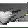 Mexen Cube cadă dreptunghiulară de 180 x 80 cm cu panouri si paravan cu 2 aripi 100 cm, Model negru - 550518080X92100027070