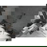 Mexen Cube cadă dreptunghiulară 180 x 80 cm cu panou și paravan cu 2 aripi 120 cm, transparent, negru - 550518080X9212027000