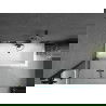 Mexen Cube cadă dreptunghiulară 180 x 80 cm cu panou și paravan cu 2 aripi 120 cm, transparent, negru - 550518080X9212027000