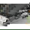Mexen Cube cadă dreptunghiulară de 180 x 80 cm cu panouri si paravan cu 2 aripi 120 cm, Model negru - 550518080X92120027077