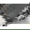 Mexen Cube cadă dreptunghiulară de 170 x 80 cm cu panouri si paravan cu 1 aripă 80 cm, transparent, crom - 550517080X9408110100