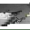 Mexen Cube cadă dreptunghiulară 170 x 80 cm cu carcasă și paravan cu 1 aripă de 80 cm, transparent, negru - 550517080X9408117000
