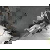 Mexen Cube cadă dreptunghiulară de 180 x 80 cm cu panouri si paravan cu 1 aripă 100 cm, Model negru - 550518080X9410117077