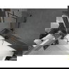 Mexen Cubik cadă dreptunghiulară de 150 x 70 cm cu panouri si paravan cu 1 aripă 60 cm, Model negru - 550315070X9506007070