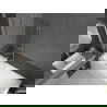 Mexen Cubik cadă dreptunghiulară de 150 x 70 cm cu panouri si paravan cu 1 aripă 70 cm, transparent, crom - 550315070X9507000001