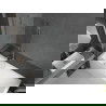 Mexen Cubik cadă dreptunghiulară de 150 x 70 cm cu panouri si paravan cu 1 aripă 90 cm, transparent, crom - 550315070X9509000001