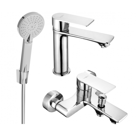 Mexen Royo R40 set de baie, crom - 72203R40-00