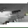 Mexen Cubik cadă dreptunghiulară de 150 x 70 cm cu panouri si paravan cu 1 aripă 90 cm, transparent, crom - 550315070X9509000001