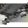Mexen Cubik cadă dreptunghiulară de 160 x 70 cm cu panouri si paravan cu 1 aripă 50 cm, Model negru - 550316070X9505007077