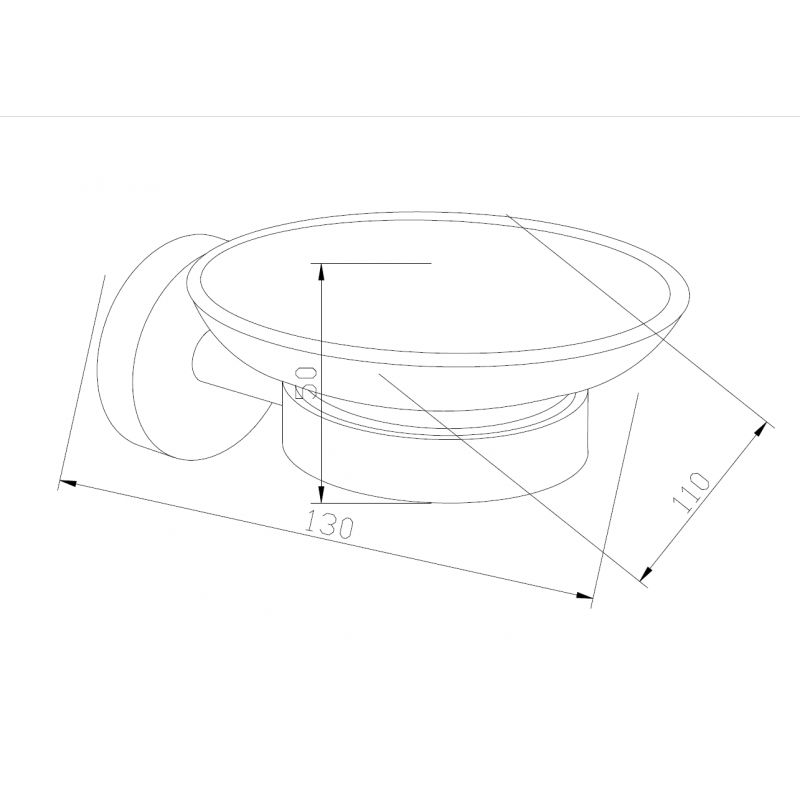 Mexen Loft săpunieră, negru - 7012639-70