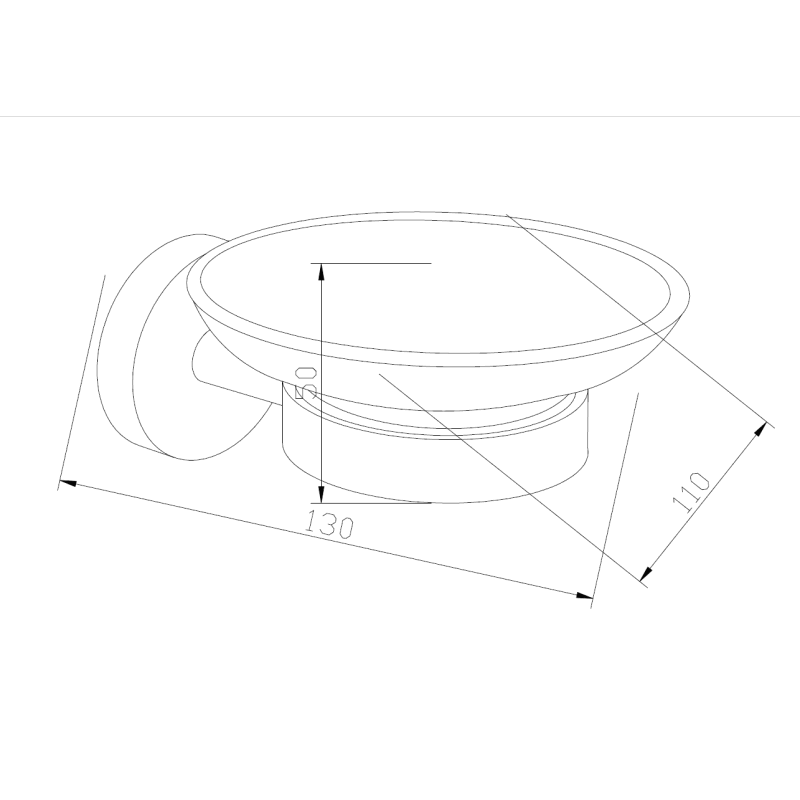 Mexen Loft szappantartó, fekete - 7012639-70