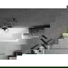 Mexen Cubik cadă dreptunghiulară 160 x 70 cm cu carcasă și ecran cu 1 canat 90 cm, transparent, negru - 550316070X9509000070