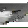 Cada dreptunghiulară Mexen Cubik 160 x 70 cm cu panou și ecran cu 1 canat 100 cm, transparent, auriu - 550316070X9510000050