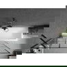 Mexen Cubik cadă dreptunghiulară de 160 x 70 cm cu panouri si paravan cu 1 aripă 100 cm, Model negru - 550316070X9510007077
