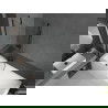 Mexen Cubik cadă dreptunghiulară 170 x 70 cm cu mască și paravan cu 1 canat 90 cm, transparent, negru - 550317070X9509000070
