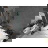 Mexen Cubik cadă dreptunghiulară 150 x 70 cm cu carcasă și paravan cu 2 uși 80 cm, transparent, negru - 550315070X9208027000