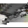 Mexen Cubik cadă dreptunghiulară 150 x 70 cm cu carcasă și paravan cu 2 uși 80 cm, transparent, negru - 550315070X9208027000