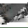 Mexen Cubik cadă dreptunghiulară de 160 x 70 cm cu panouri si paravan cu 2 aripi 100 cm, Model negru - 550316070X9210027070