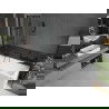 Mexen Cubik cadă dreptunghiulară de 160 x 70 cm cu panouri si paravan cu 2 aripi 100 cm, Model negru - 550316070X9210027077